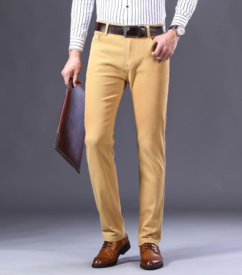 Business casual men fashion khakis